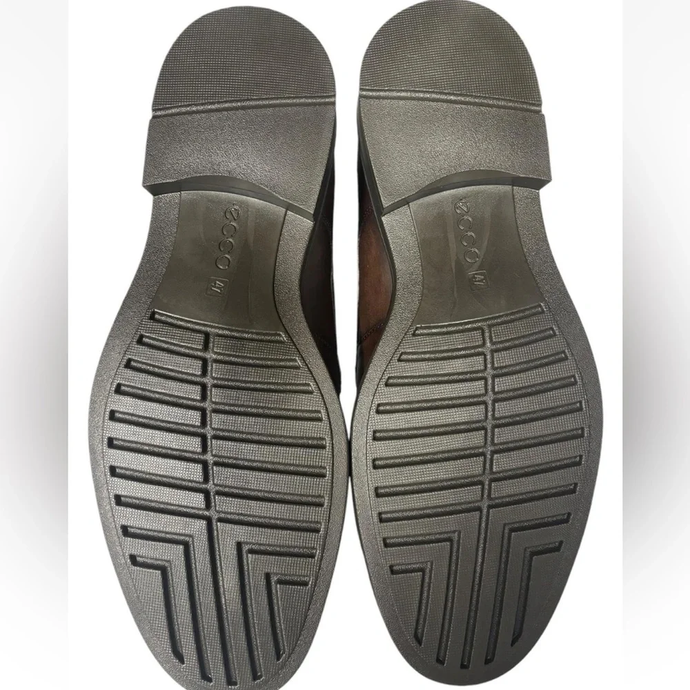 ECCO - NEWCASTLE CAP TOE LEATHER COCOA SHOES SIZE‎ 9